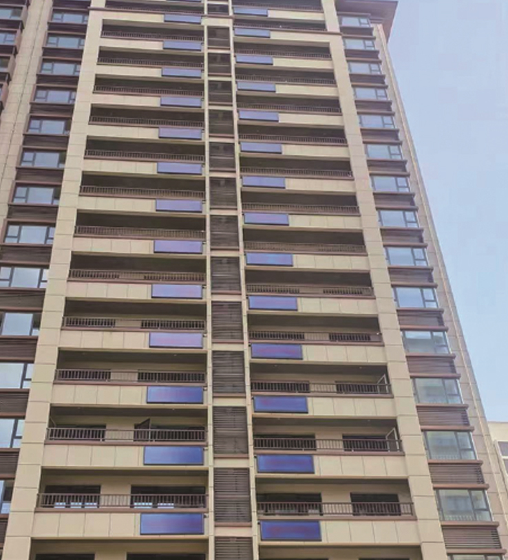 Application case of balcony wall hanging