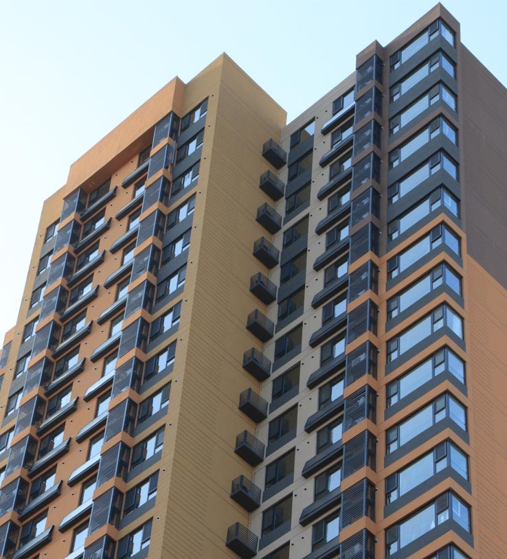 Application case of balcony wall hanging